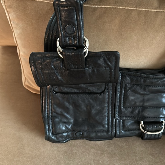 KOOBA BLACK LEATHER MINI HOBO - Picture 2 of 7